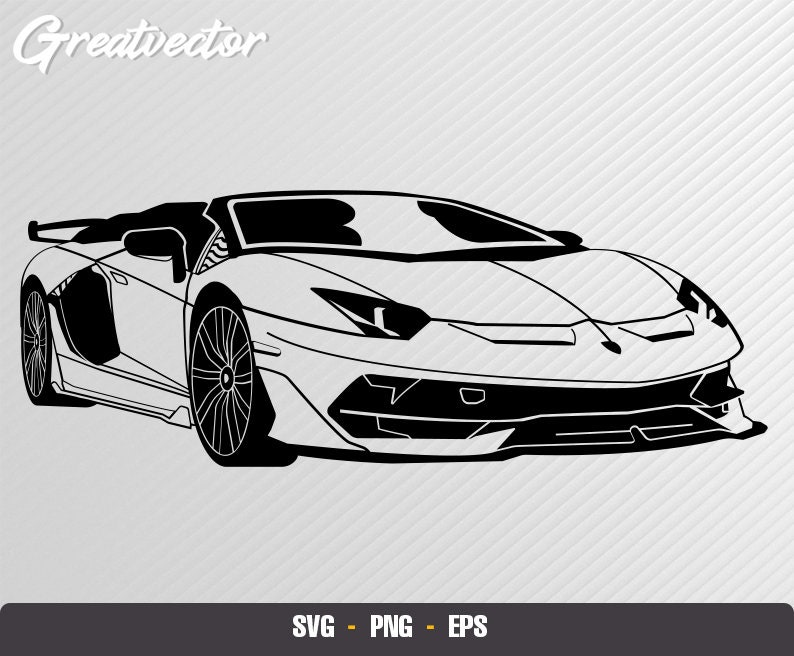 Lamborghini aventador svg