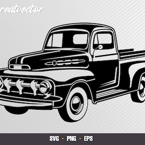F 1952 Pickup SVG - EPS - PNG - Vector art