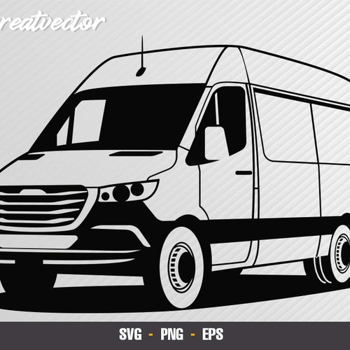 Sprinter Van SVG - EPS - fichier vectoriel PNG