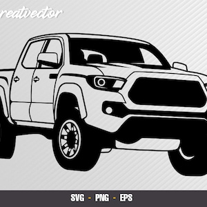 Taco Pickup - Car vector - Car Digital - Car svg – Svg Eps Png - Cutting files
