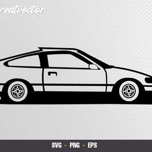 1988 Crx - SVG - PNG - EPS