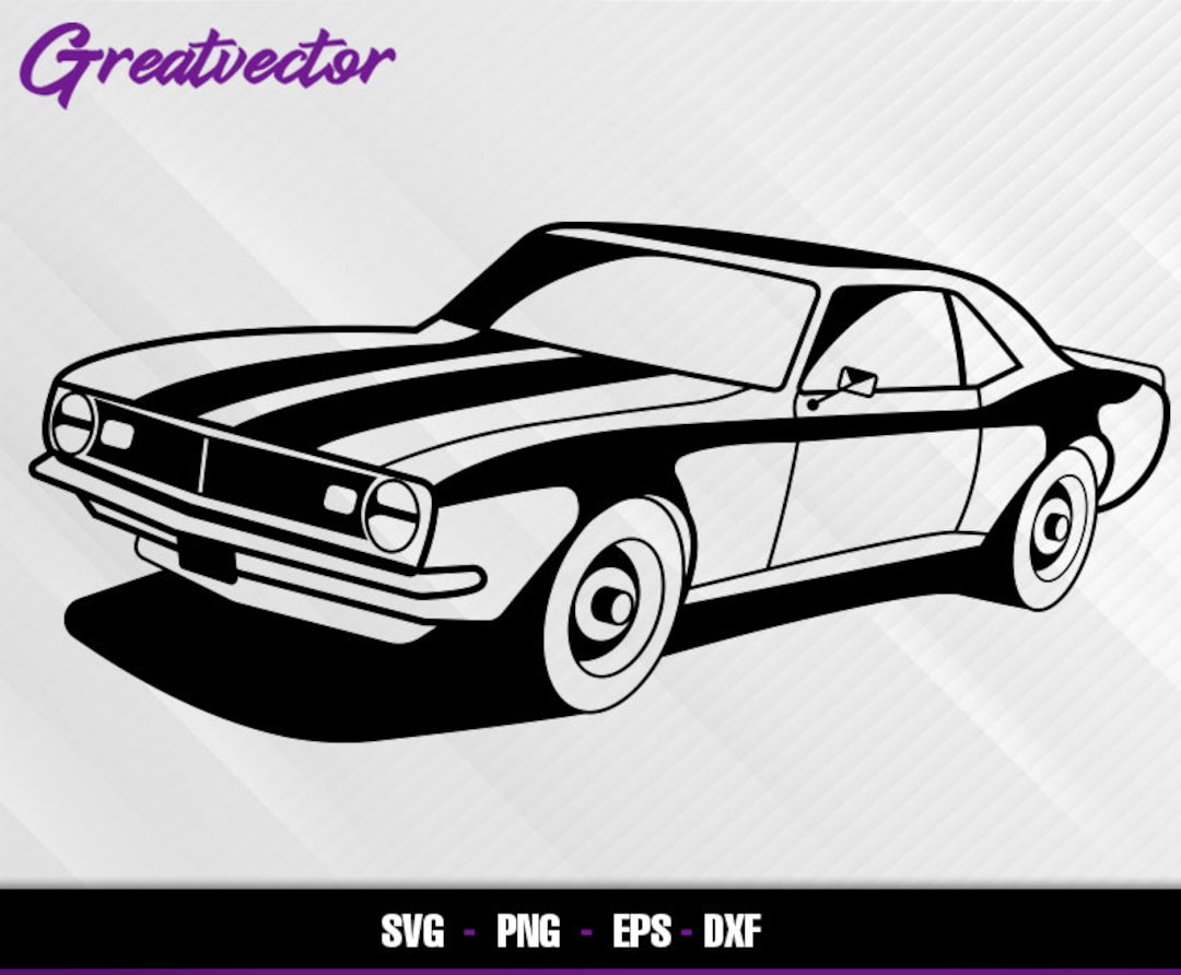 Camaro 1967 Z28 L EPS SVG PNG Dxf L Vector Art - Etsy