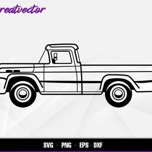 F 1957 Pickup L EPS - SVG - PNG - Dxf L Vector Art - Etsy