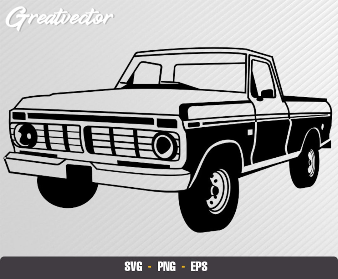 1967 Pickup Truck SUV - F 100 Vector - F150 Pickup - Car Vector - Car ...