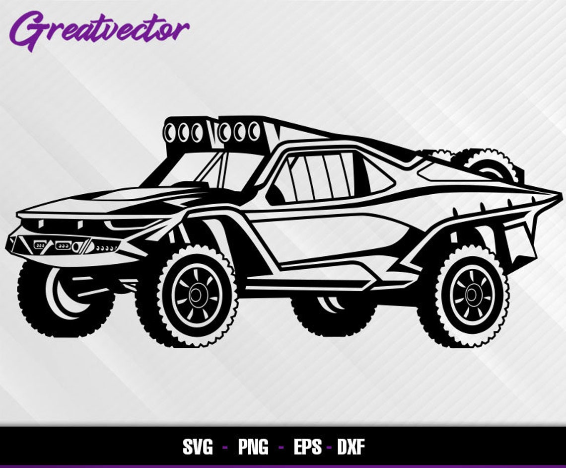 Trophy Truck 1 L EPS SVG PNG Dxf L Vector Art - Etsy