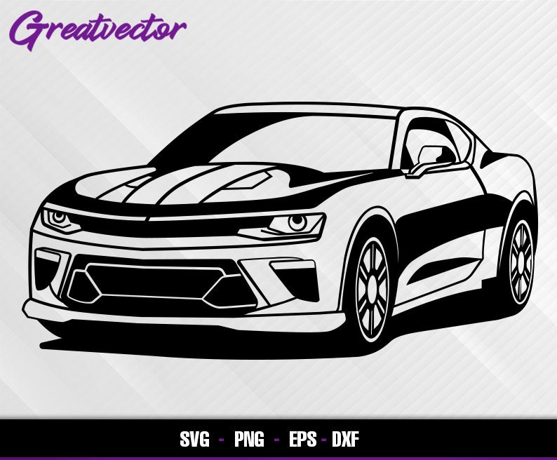 Camaro 50th Anniversary Edition L EPS - SVG - PNG - Dxf L