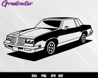 Hand Drawn Oldsmobile Cutlass Supreme Sticker for Sale by itsrturn