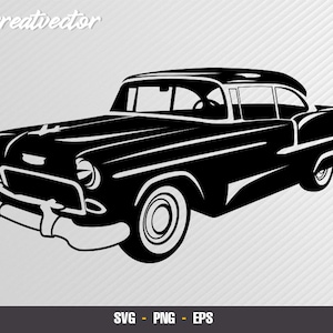 Bel Air 1955 l SVG - EPS - PNG l