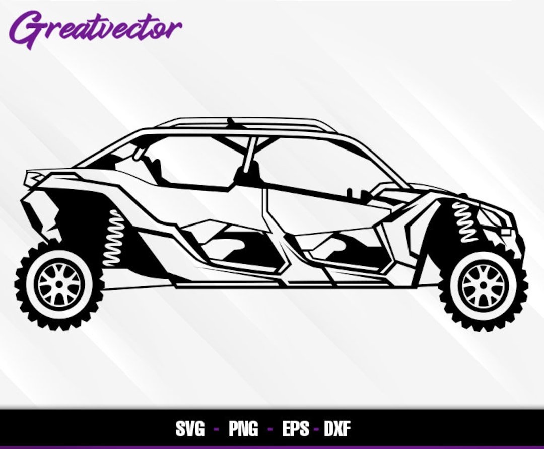 Maverick X3 Max Turbo R Side View L EPS SVG PNG Dxf L Vector Art Etsy
