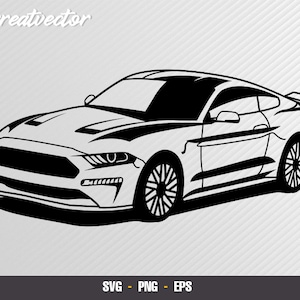 Mustang 2020 - EPS - SVG - PNG - Vector art