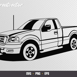 2005 f 150 xl F150 Pickup - Car vector - Car Digital - Car svg - F150 raptor – Svg Eps Png - Cutting files