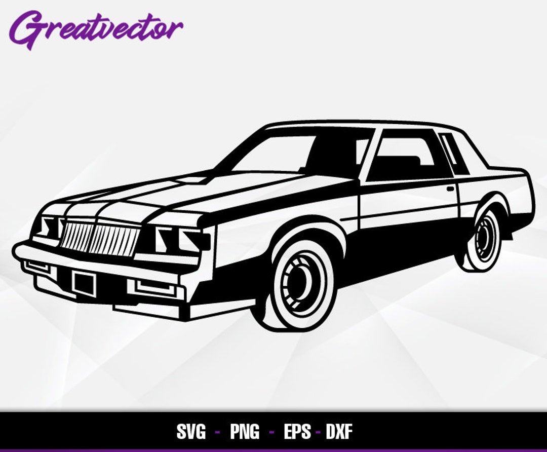Buick Grand National L EPS SVG PNG Dxf L Vector Art Etsy