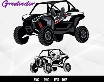 Teryx krx 1000 l EPS-SVG-PNG-Dxf l grafika wektorowa