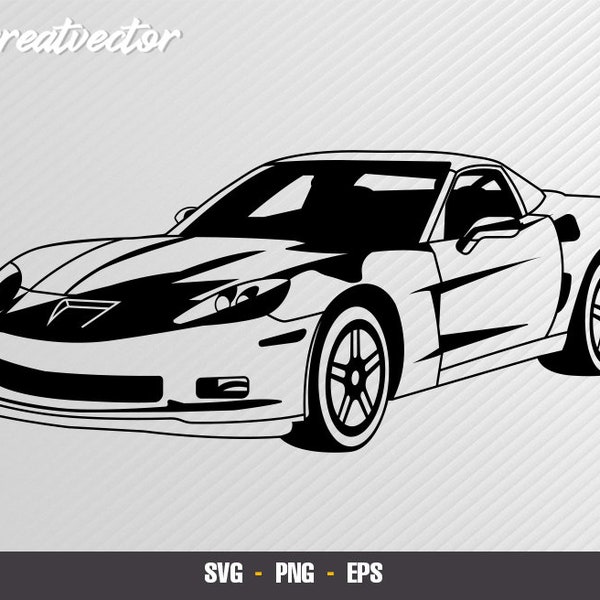 Corvette ZR1 (2011-2012) - EPS - SVG - PNG - Vector File