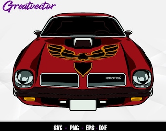 1974 ポンティアック ファイヤーバード トランザム 機械刺繍パターン