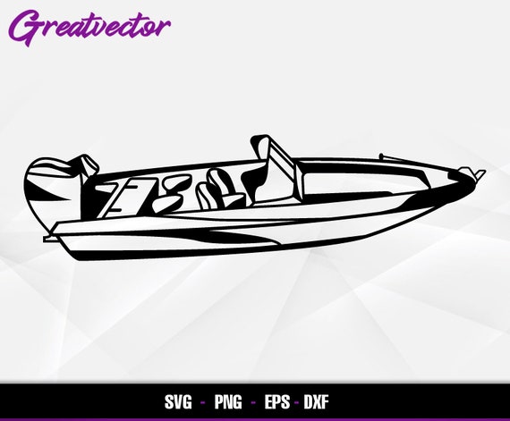 Multi-species Fishing Boat L EPS SVG PNG Dxf L Vector - Etsy