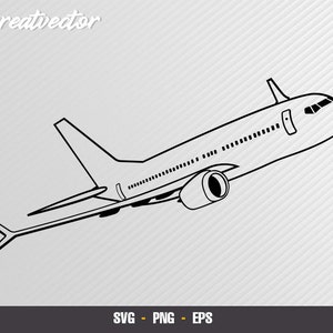 737 max - EPS - SVG - PNG - Vector File