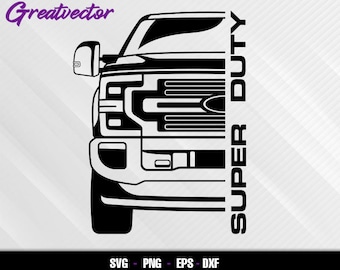 F Super Duty l EPS - SVG - PNG - Dxf l Vector Art