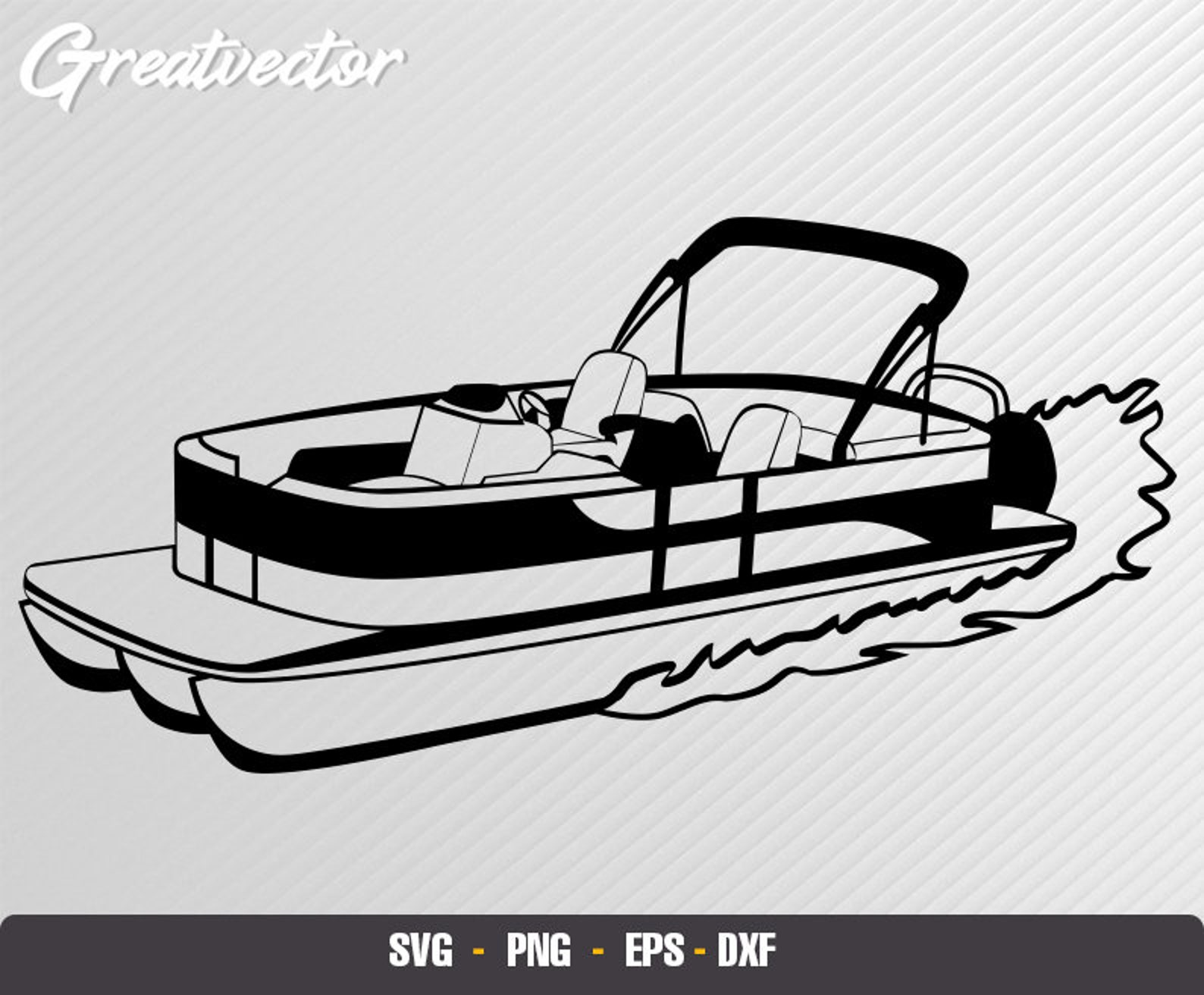 Fun Pontoon Boat SVG