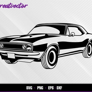 Camaro 1967 L EPS SVG PNG Dxf L Vector Art - Etsy