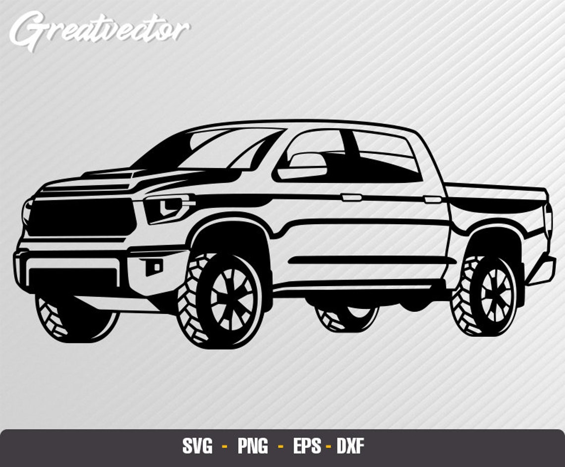 Tund Pick up L EPS SVG PNG Dxf L Vector Art Etsy