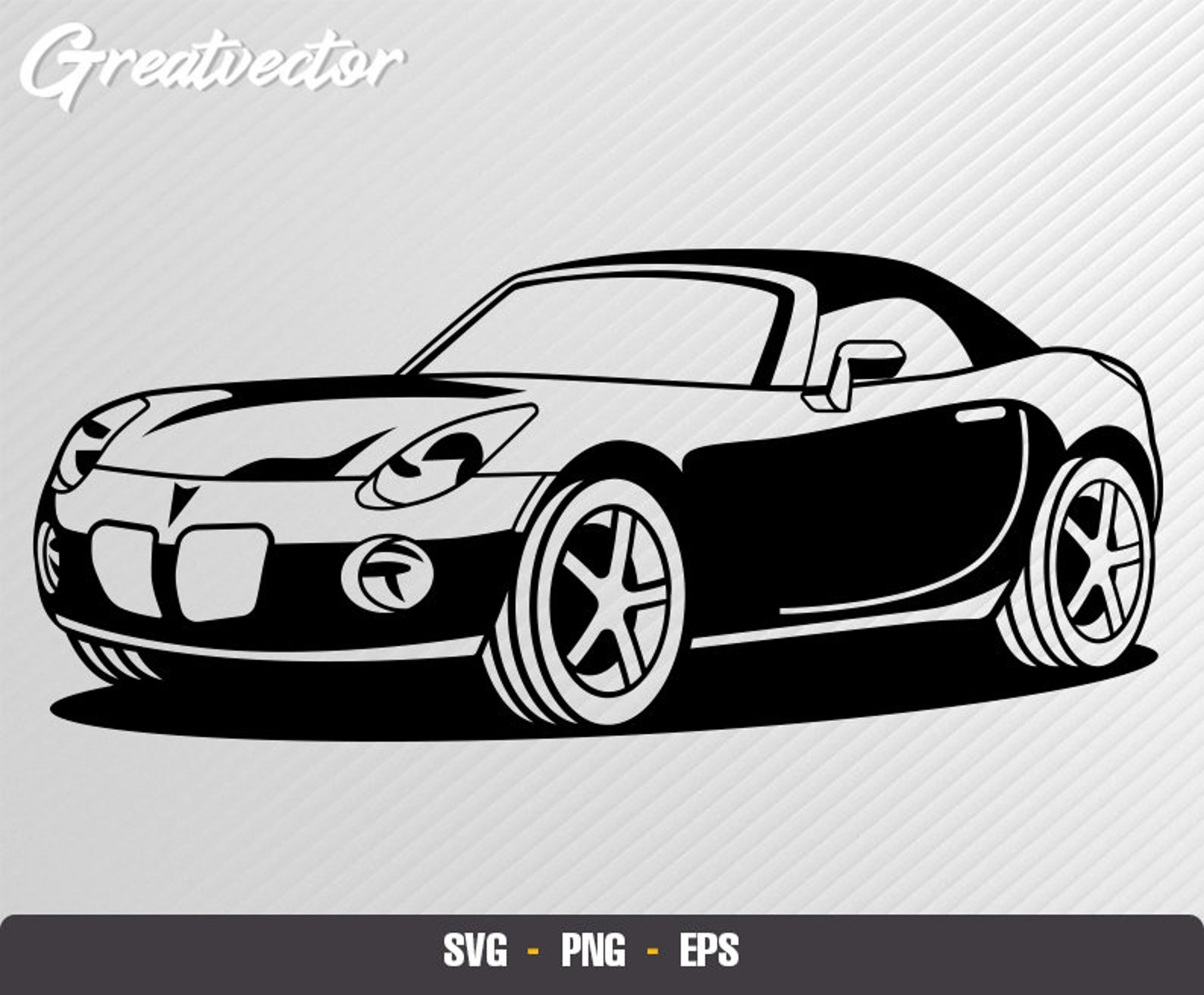 Pontiac Solstice 2007 L EPS SVG PNG L L Vector Art Etsy