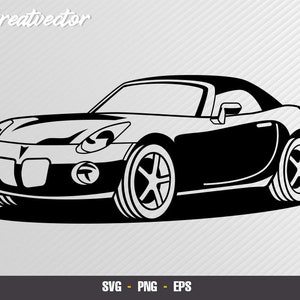 Pontiac solstice 2007 l EPS - SVG - PNG l l Vector art