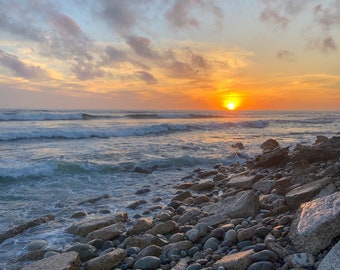 San Diego, California Sunset! Beach Photography, Beach Wall Art, Sea Art, Beach Decor, Coastal, Digital Download.