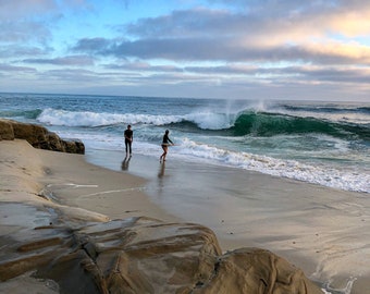 Beautiful La Jolla California beach & surf! Beach Photography, Beach Wall Art, Sea Art, Beach Decor, Coastal, Digital Download