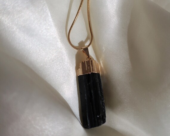 Black tourmaline necklace etsy deals