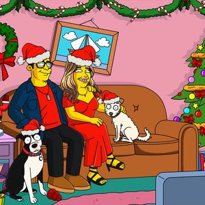 Regalo di Natale | Ritratto personalizzato | Ritratto di famiglia | Ritratto di coppia | Ritratto di animale domestico | Ritratto da foto