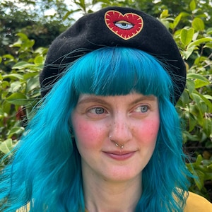 Sacred Heart Embroidered Beret