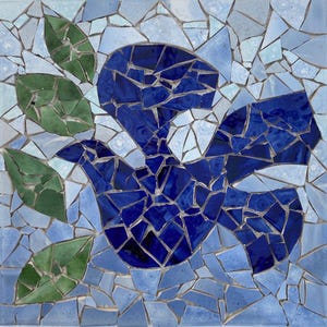 Bird & Leaves Mosaic panel
