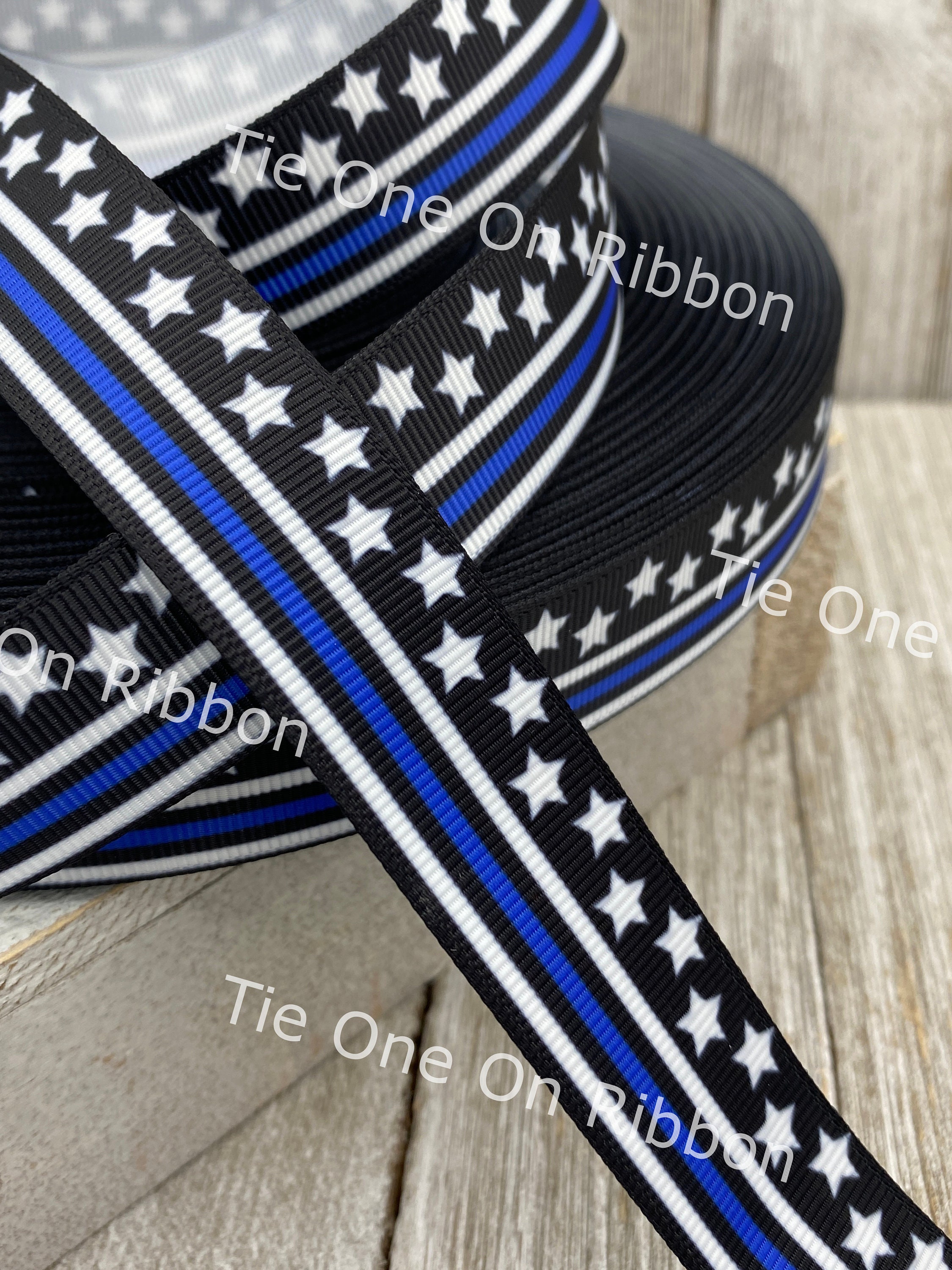 Thin Blue Line Ornament, Available in Black & White - Thin Blue Line USA