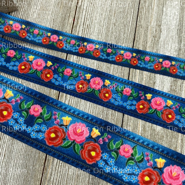 Embroidered Ribbon Etsy