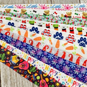 Bekomme genau das, was du siehst! 10 - 1-Yard-Schnitte von 7/8-Zoll-Urlaub-Mix-Winter-Herbstfrühling