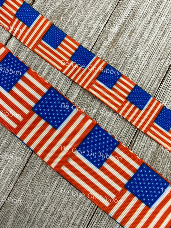 Flag 2024 printed ribbon