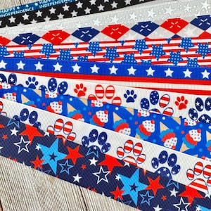 Get Exactly What You See! 10 - 1-Yard Cuts of 1&quot;  Holiday Printed Grosgrain Ribbon - 1&quot; - Sew - Craft - Party Favor - Gift Wrap - Bow