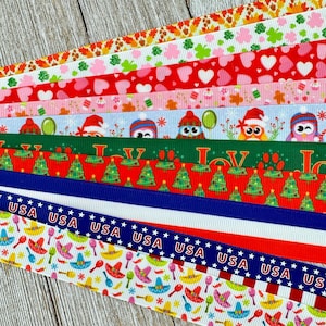 Bekomme genau das, was du siehst! 10 - 1-Yard-Schnitte von 7/8-Zoll-Feiern in gemischten Feiertagen