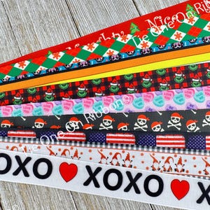 Bekomme genau das, was du siehst! 10 - 1-Yard-Schnitte von 7/8-Zoll-Urlaub-Mix-Winter-Herbstfrühling