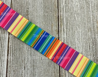 Pastel Rainbow Satin Ribbon – 6mm, 10mm, 16mm, 25mm & 38mm – Italian Options