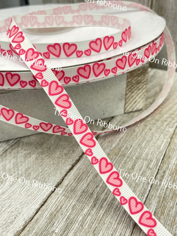 Webbing: XOXO in Pink & Aqua Webbing: XOXO in Pink & Aqua