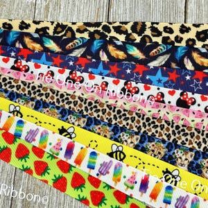 Bekomme genau das, was du siehst! 10 - 1-Yard-Schnitte von 5/8-Zoll-Sommer-Fun-Tierschmetterling, sortiertes Ripsband-Dekor-Party-Schleifen-Sammelalbum-Wagen-Nähen