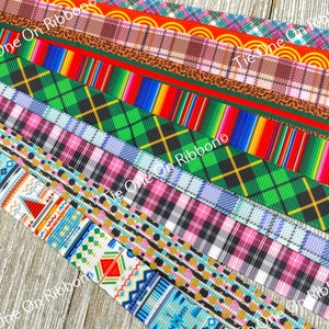 Bekomme genau das, was du siehst! 10 - 1-Yard-Schnitte von 5/8-Zoll-Streifen, Punkten, Plaids, sortiert, Rips, Dekor, Party, Schleife, Sammelalbum, Warenkorb nähen
