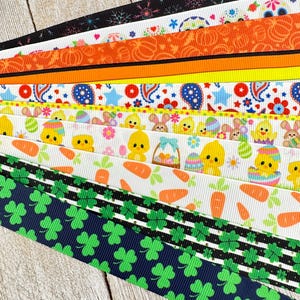 Bekomme genau das, was du siehst! 10 - 1-Yard-Schnitte von 7/8-Zoll-Feiern in gemischten Feiertagen