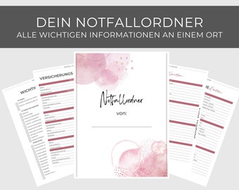 Emergency order template PDF precautionary design watercolor pink