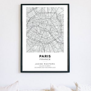 Custom LDS Mission Map - LDS Missionary Gift - Printable Wall Art - MTC at Home Poster - Custom and Personalized - Digital Download