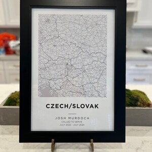 Custom LDS Mission Map - LDS Missionary Gift - Printable Wall Art - MTC ...
