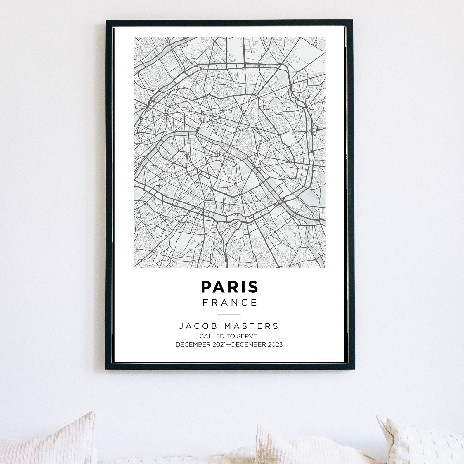 Custom LDS Mission Map LDS Missionary Gift Printable Wall - Etsy