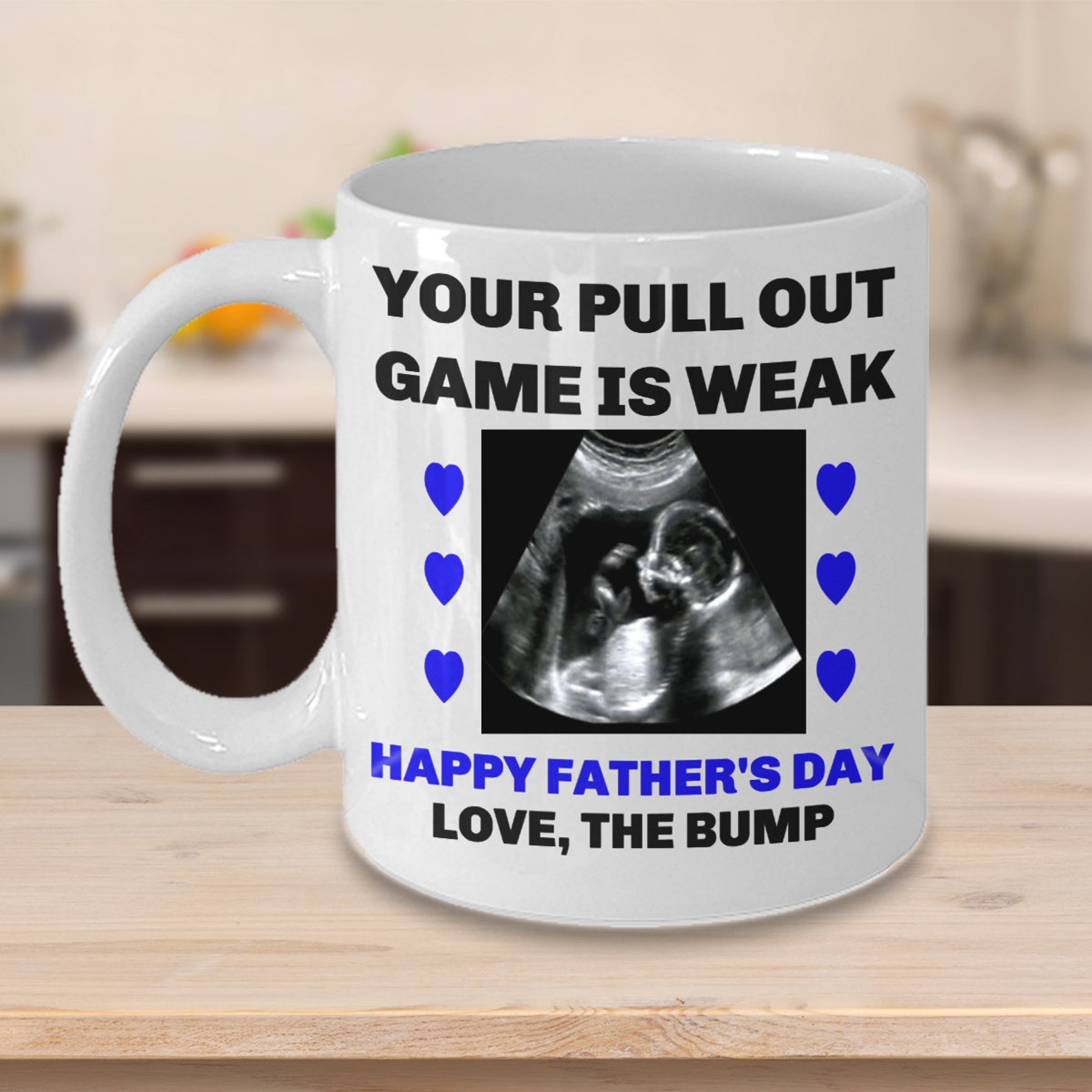 Personalized Ultrasound Gift Baby Bump Father's Day Etsy